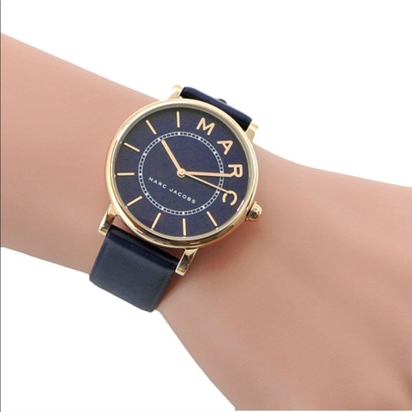 Marc Jacobs Navy Watch with Gold Detailing - Picture 2 of 4